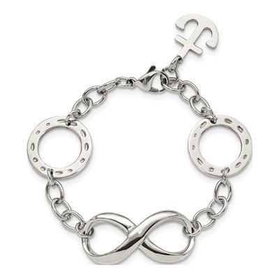 Stainless Steel Infinity Anchor Bracelet – view 4