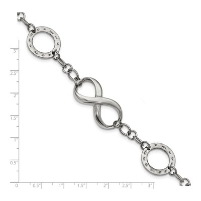 Stainless Steel Infinity Anchor Bracelet – view 5