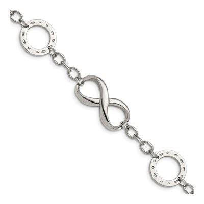 Stainless Steel Infinity Anchor Bracelet