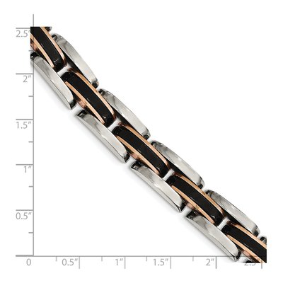 Stainless Steel Black IP Bracelet – view 6