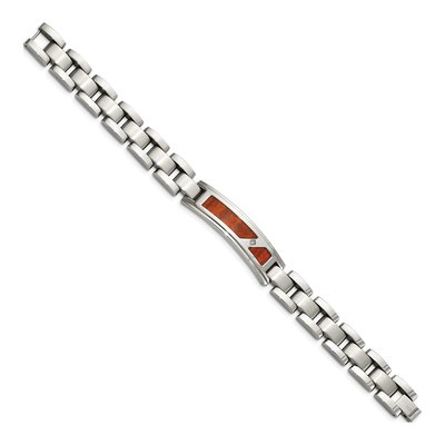 Stainless Steel CZ ID Bracelet – view 4