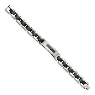 Black Stainless Steel CZ Bracelet – view 3