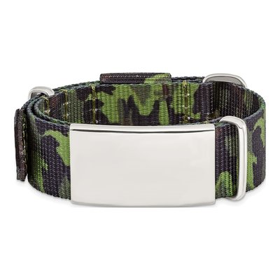 Stainless Steel Green Camo ID Bracelet – view 4