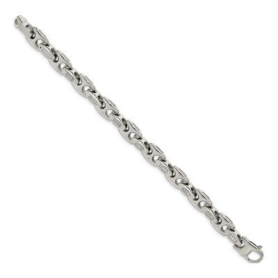Men's Stainless Steel 9.57mm Link Chain Bracelet – view 3