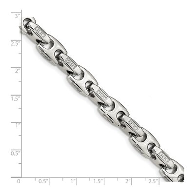 Men's Stainless Steel 9.57mm Link Chain Bracelet – view 6