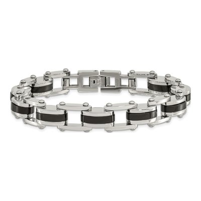 Black Stainless Steel Black Bracelet – view 5