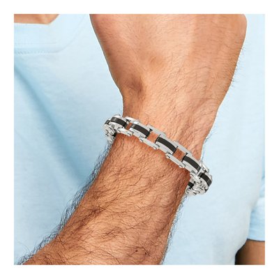 Black Stainless Steel Black Bracelet – view 6