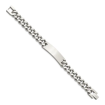 Stainless Steel Curb ID Bracelet – view 3