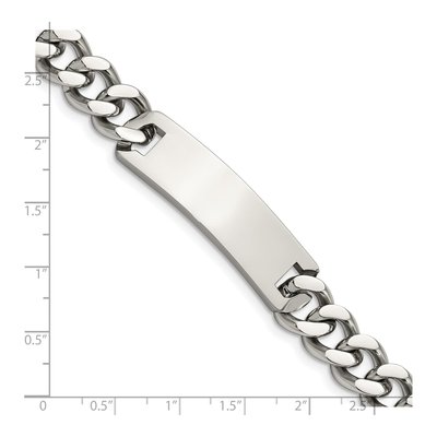 Stainless Steel Curb ID Bracelet – view 6