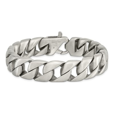 Men's Stainless Steel 15.56mm Curb Chain Bracelet – view 4