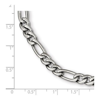 Men's Stainless Steel 5.86mm Figaro Chain Anklet – view 7