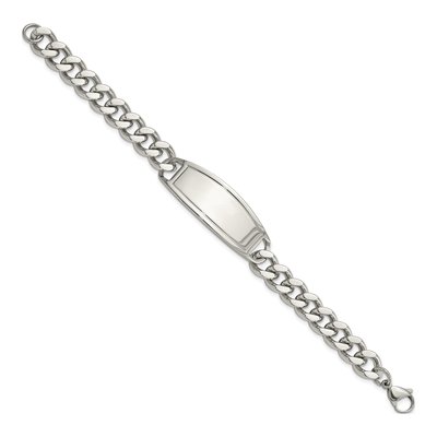 Stainless Steel Curb ID Bracelet – view 4