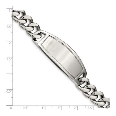 Stainless Steel Curb ID Bracelet – view 6