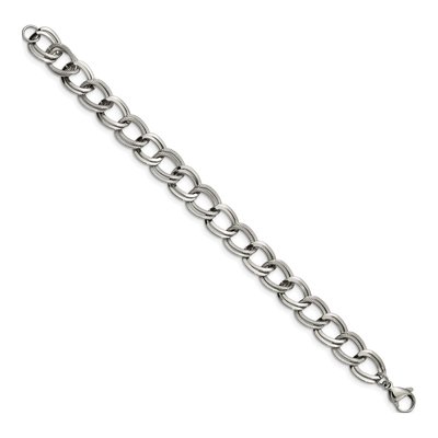 Stainless Steel 11.44mm Curb Chain Bracelet – view 3