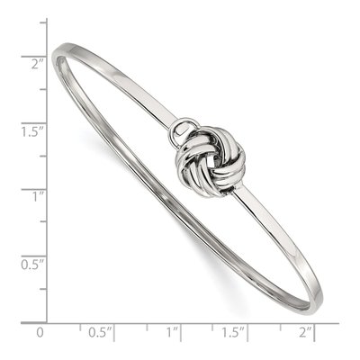 Stainless Steel Love Knot Bangle Bracelet – view 5