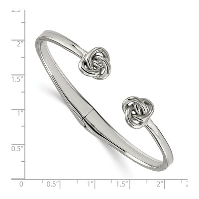 Stainless Steel Knot Cuff Bracelet – view 3