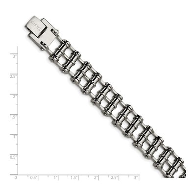 Stainless Steel Barrel Link Bracelet – view 6