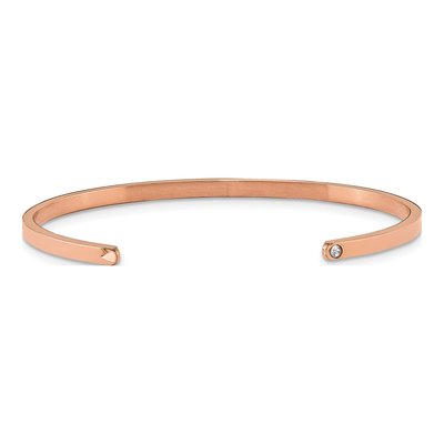 Stainless Steel CZ Enamled Cuff Bracelet – view 3