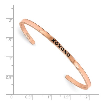 Stainless Steel CZ Enamled Cuff Bracelet – view 4
