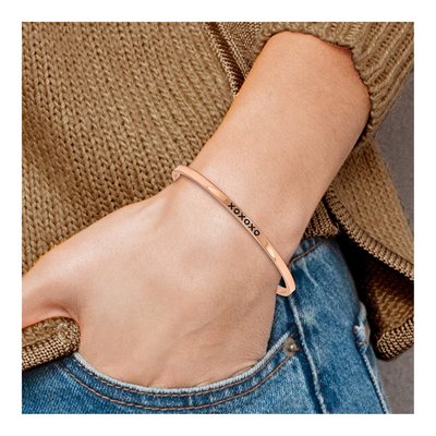 Stainless Steel CZ Enamled Cuff Bracelet – view 5