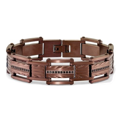 Stainless Steel CZ Link Bracelet – view 5