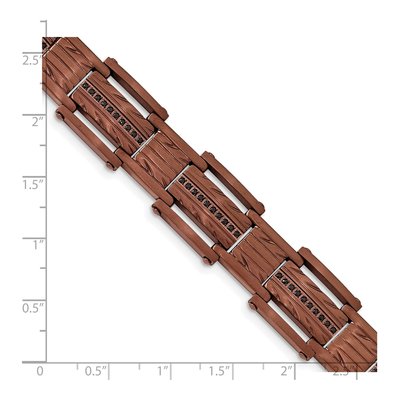 Stainless Steel CZ Link Bracelet – view 6