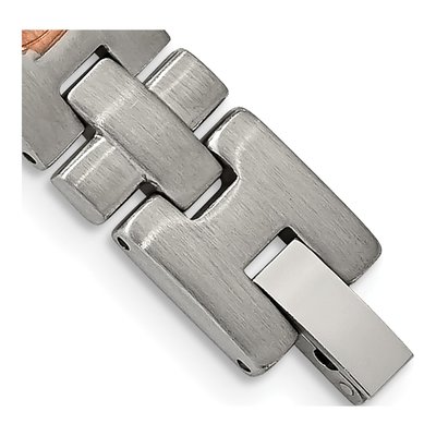 Stainless Steel CZ IP Link Bracelet – view 4