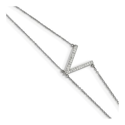 Stainless Steel Crystal Multi-Strand Bracelet