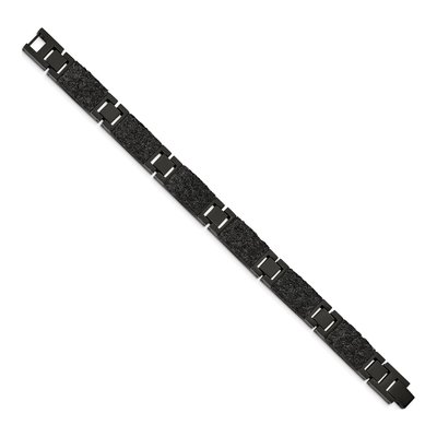 Black Stainless Steel Link Bracelet – view 3