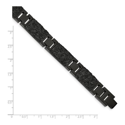 Black Stainless Steel Link Bracelet – view 4
