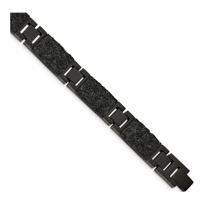 Black Stainless Steel Link Bracelet