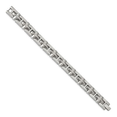Stainless Steel Cross Link Bracelet – view 3