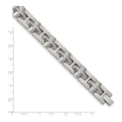 Stainless Steel Cross Link Bracelet – view 5