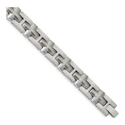 Stainless Steel Cross Link Bracelet