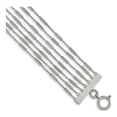 Stainless Steel Multi Strand Bracelet