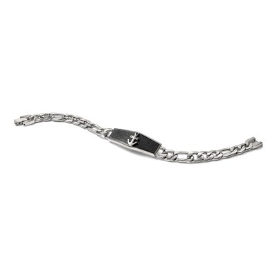 Black Stainless Steel Anchor ID Bracelet – view 5