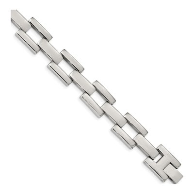Stainless Steel Open Square Link Bracelet