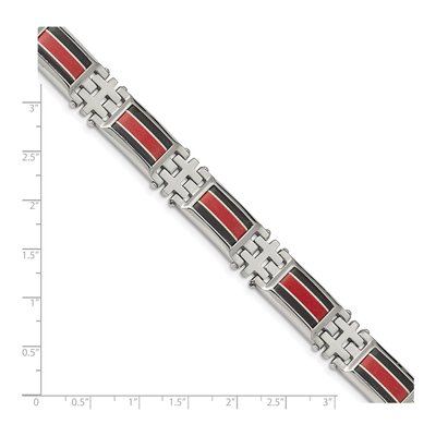 Stainless Steel Black Carbon Fiber Bracelet – view 5