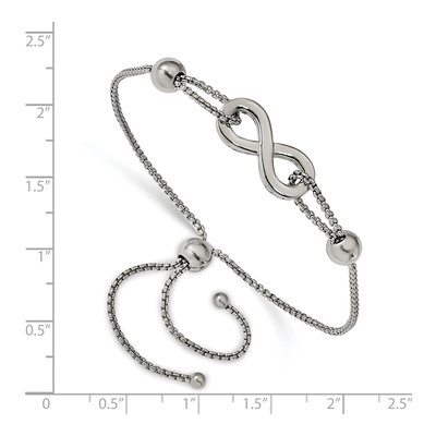 Stainless Steel Infinity Bracelet – view 3