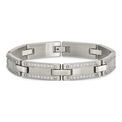 Stainless Steel CZ Bracelet – view 4