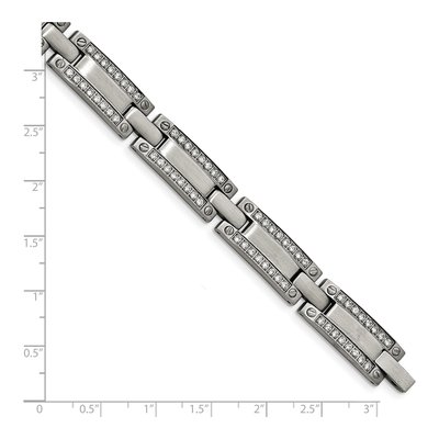 Stainless Steel CZ Bracelet – view 5