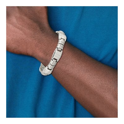Stainless Steel CZ Link Bracelet – view 7