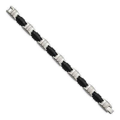 Black Stainless Steel Black Bracelet – view 3