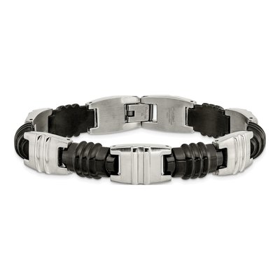 Black Stainless Steel Black Bracelet – view 4