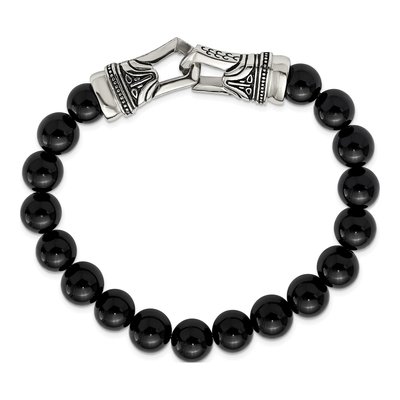Stainless Steel Agate Bracelet – view 4
