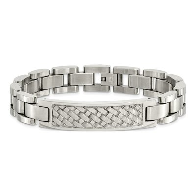 Stainless Steel Weaved ID Bracelet – view 4