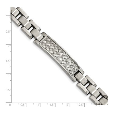 Stainless Steel Weaved ID Bracelet – view 5