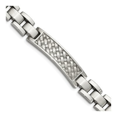 Stainless Steel Weaved ID Bracelet