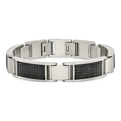 Black Stainless Steel Link Bracelet – view 5
