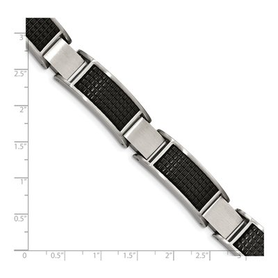 Black Stainless Steel Link Bracelet – view 6